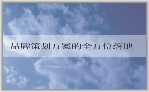 品牌策劃方案的全方位落地，包括品牌**、品牌名稱與標(biāo)識、品牌傳播渠道等實例分析。