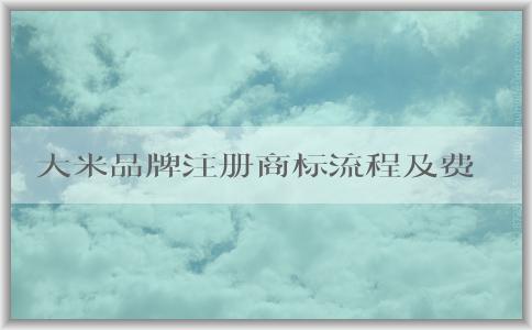 大米品牌注冊商標流程及費用：材料、事項和起名指南