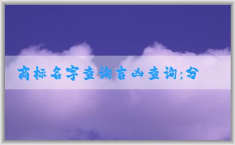 商標(biāo)名字查詢吉兇查詢：分類(lèi)方法和具體流程